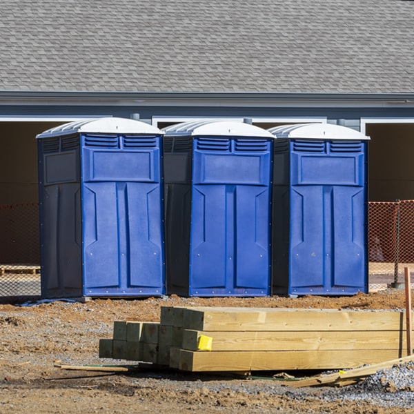 are there any restrictions on where i can place the portable toilets during my rental period in Rochester